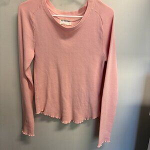 We The Free pink thermal Free People shirt top women’s large